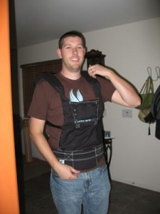 Matt with his new Ergo Baby Carrier 